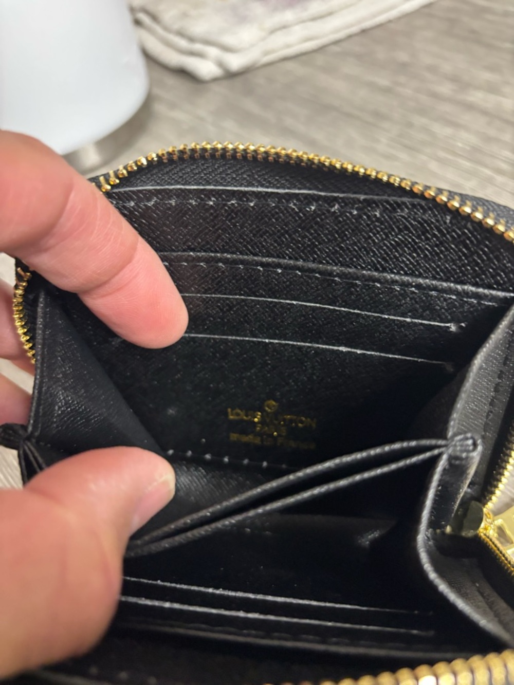 Louis Vuitton Black Coin Wallet - Picture 3 of 5